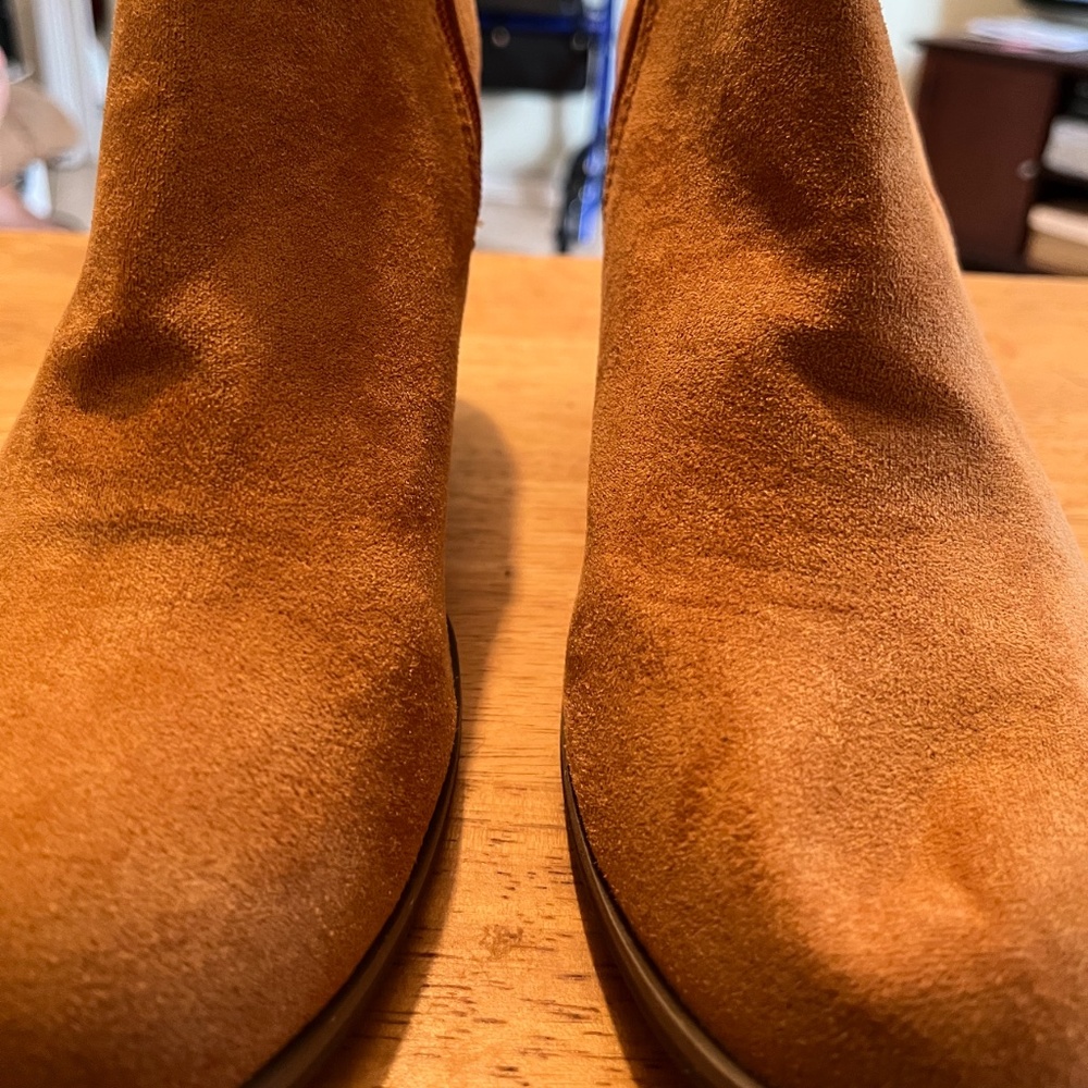 Tan ankle boots